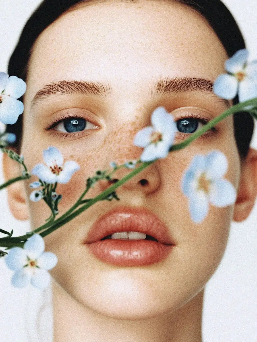 Serene Floral Portrait 1