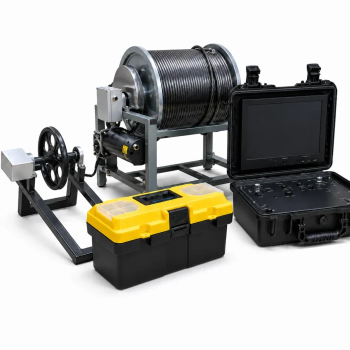 كاميرا فحص آبار 400 متر كهربائية Heavy Duty